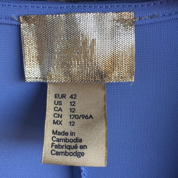 H&M NWOT Light Blue Jersey Dress - Picture 7 of 8